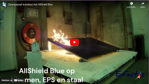 Brandtest AllShield - EPS - Bitumen - Staal - Zonnepaneel - Efectis